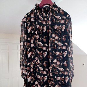 Lace and ruffles dress.